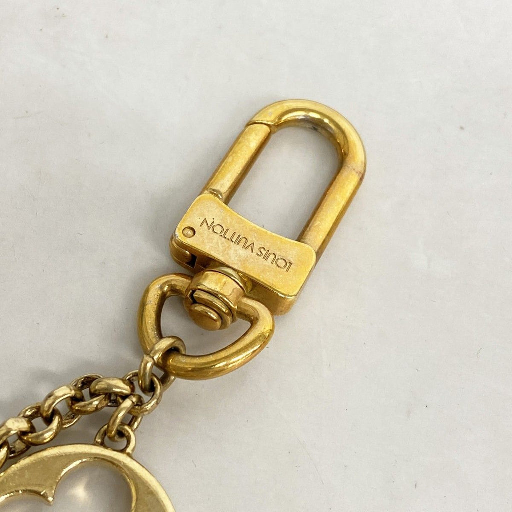 Louis Vuitton Key Holder Charm Fleur de Monogram Gold Multicolor — view 4