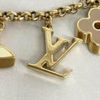 Louis Vuitton Key Holder Charm Fleur de Monogram Gold Multicolor — view 5