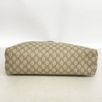 Gucci Tote GG Supreme Brown Champagne Gold — view 3