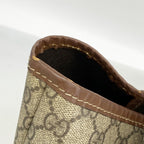 Gucci Tote GG Supreme Brown Champagne Gold — view 8