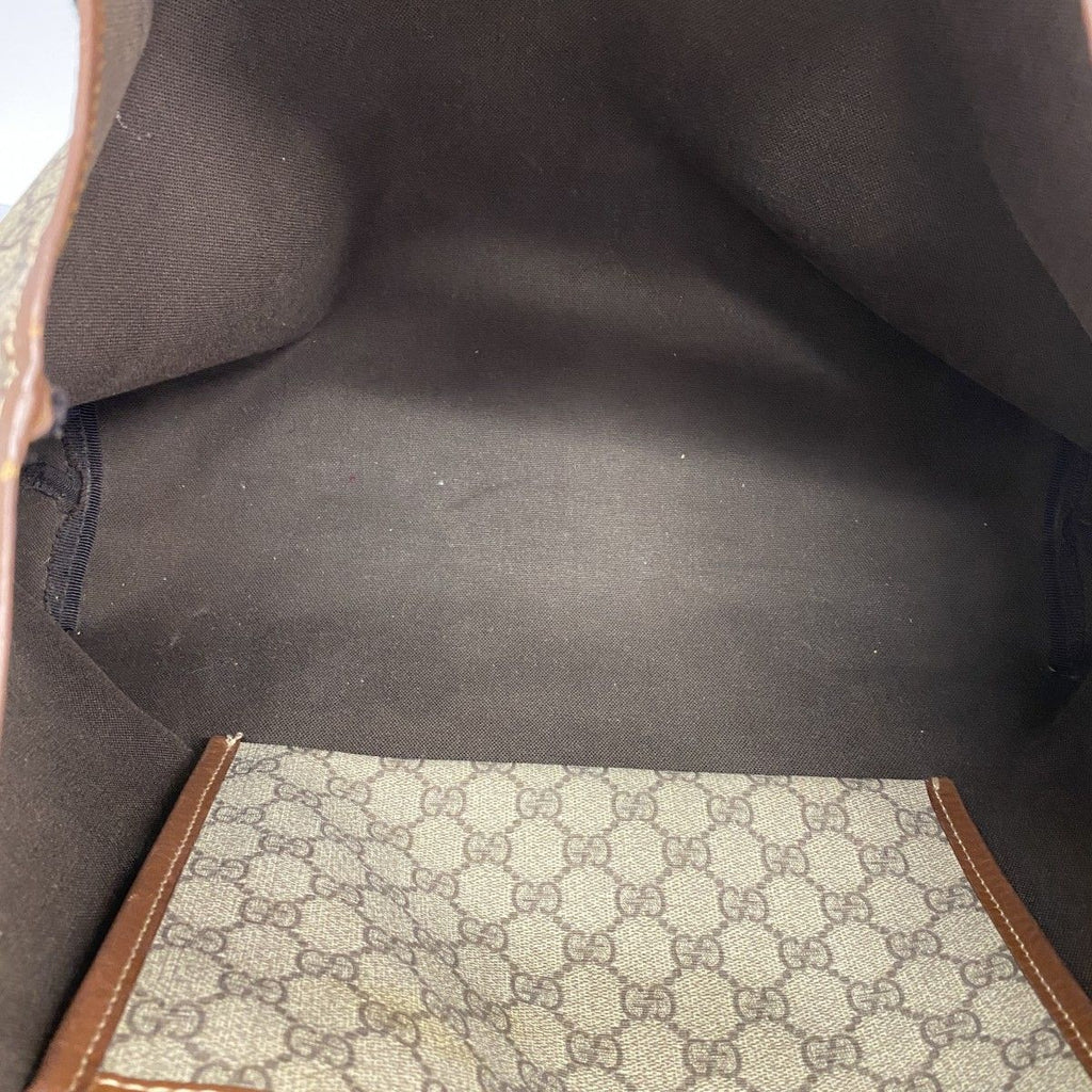 Gucci Tote GG Supreme Brown Champagne Gold — view 4