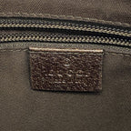 Gucci Shoulder Bag GG Canvas Sherry Line Brown Silver — view 5