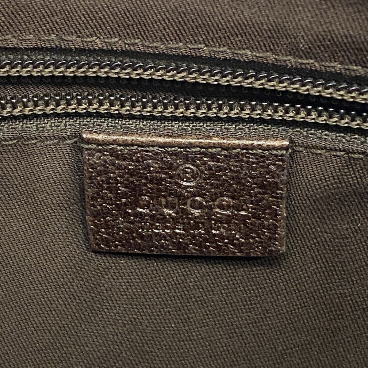 Gucci Shoulder Bag GG Canvas Sherry Line Brown Silver — view 5