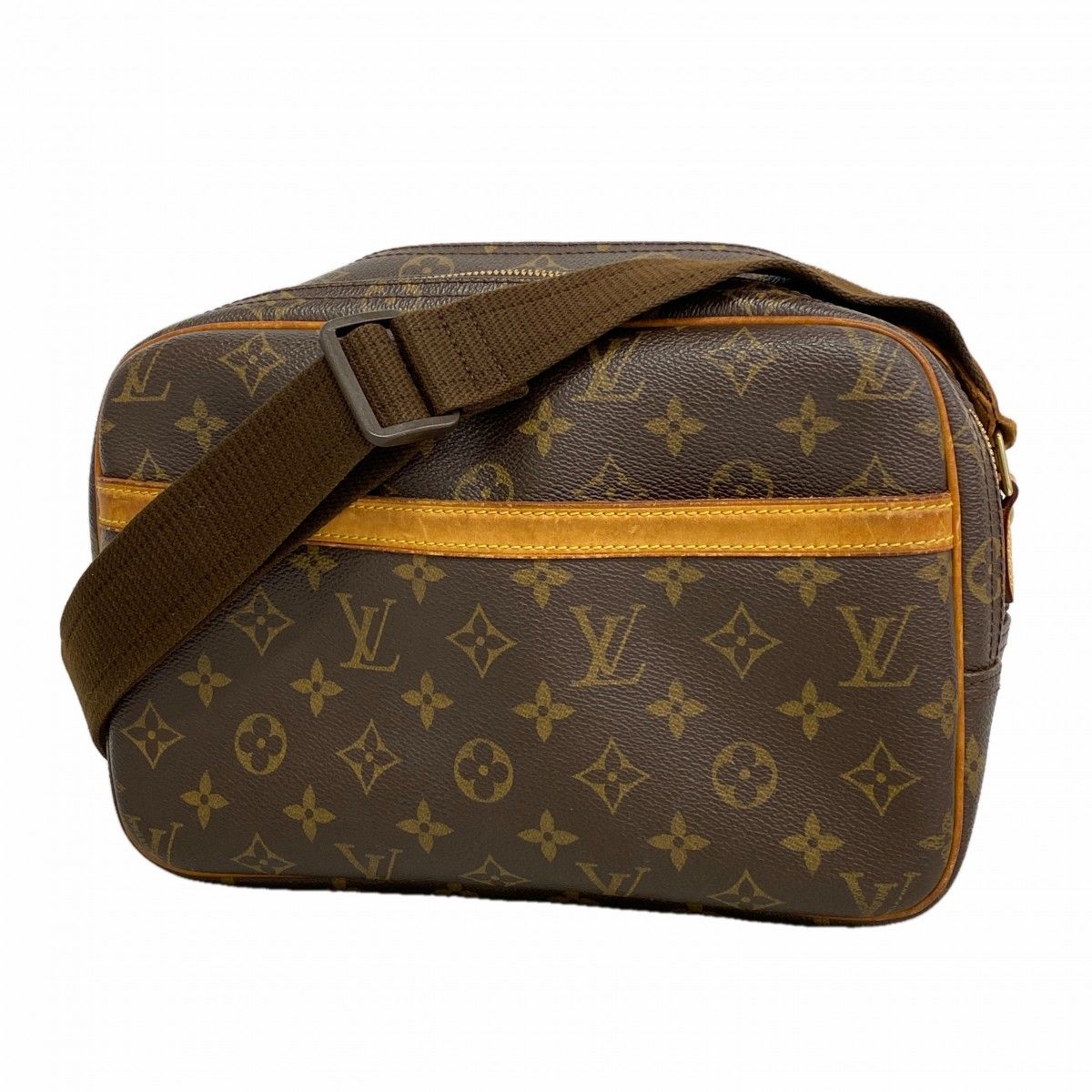 Louis Vuitton Shoulder Bag Monogram Reporter PM Brown