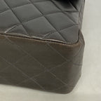 Chanel Shoulder Bag Deca Quilted Face Lambskin Black Gold — view 6