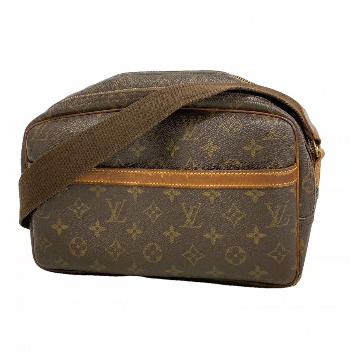 Louis Vuitton Shoulder Bag Monogram Reporter PM Brown