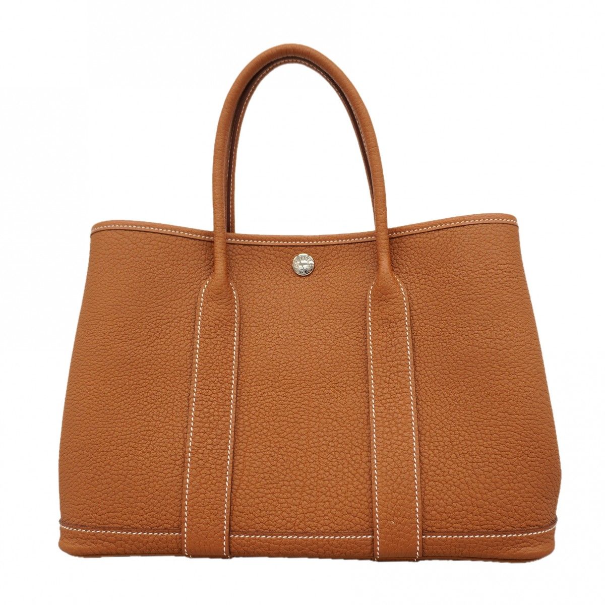 Hermes Tote Garden Party TPM Negonda Gold Silver