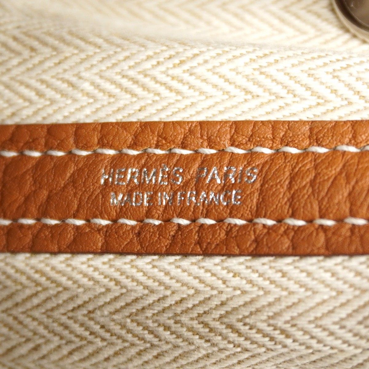 Hermes Tote Garden Party TPM Negonda Gold Silver — view 5