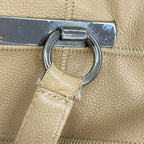 Chanel Handbag Choco Bar Caviar Leather Brown Silver — view 7
