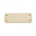 Louis Vuitton Handbag Taurillon Capucines MM Ivory Yellow 2-Way — view 3