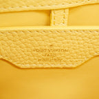 Louis Vuitton Handbag Taurillon Capucines MM Ivory Yellow 2-Way — view 5