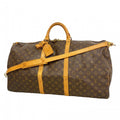 Louis Vuitton Boston Bag Monogram Keepall Bandouliere 60 Brown