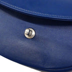 Chanel Shoulder Bag Coco Eyelet Leather Blue Silver — view 9