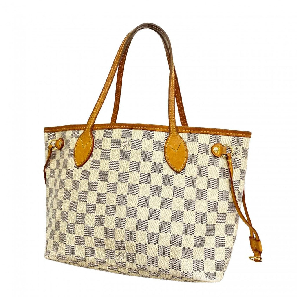 Louis Vuitton Tote Damier Azur Neverfull PM White