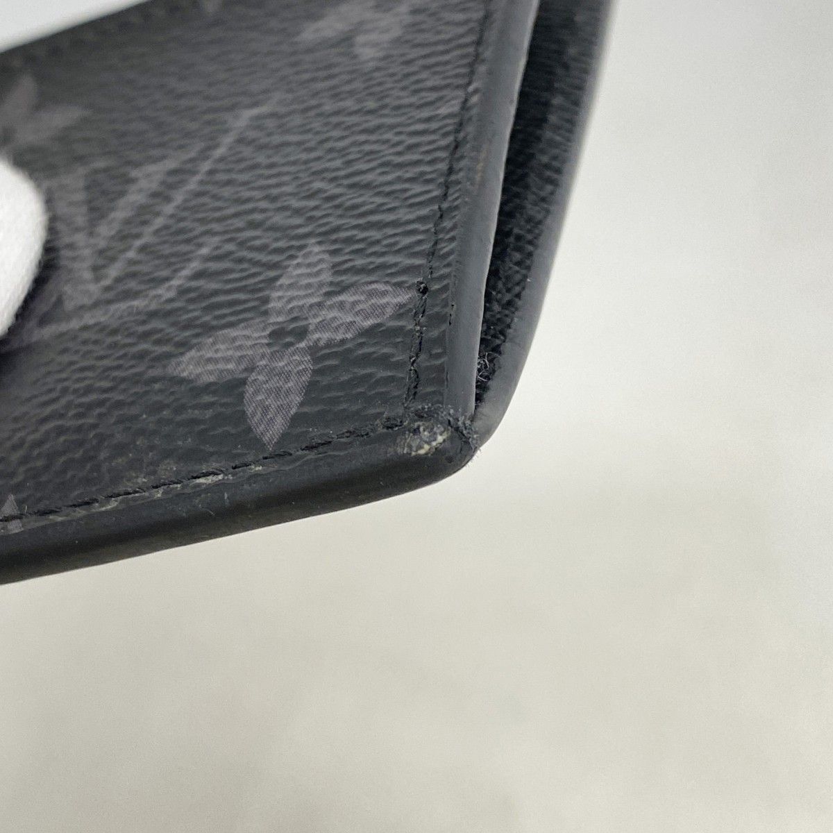 Louis Vuitton Coin Case Monogram Eclipse Card Holder Black — view 5