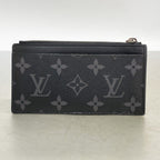 Louis Vuitton Coin Case Monogram Eclipse Card Holder Black — view 9