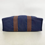 Hermes Tote Fourre Tout GM Canvas Navy Silver — view 3