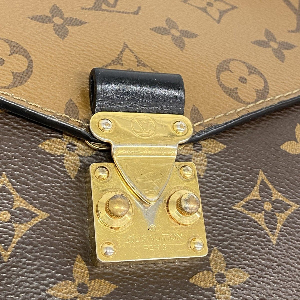 Louis Vuitton Tote Monogram Reverse Pochette Metis MM Brown 2-Way — view 8