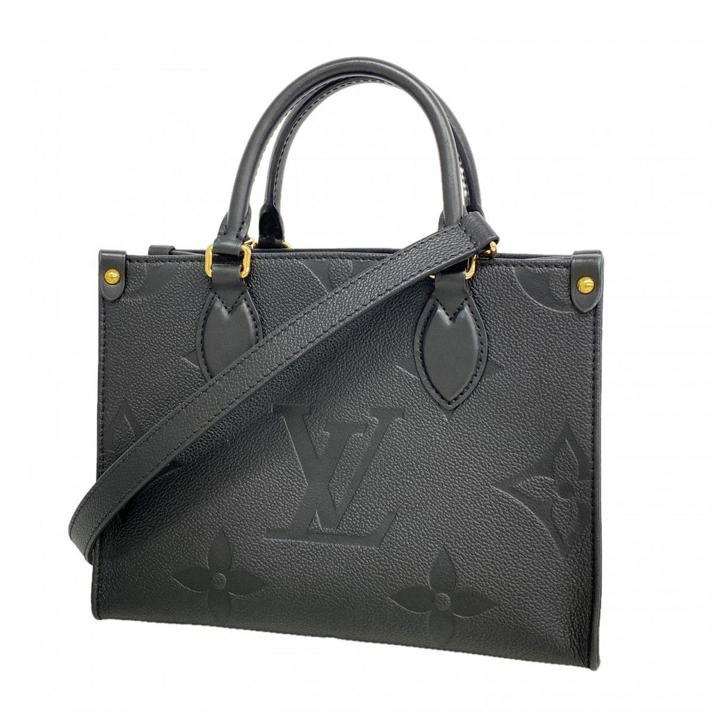 Louis Vuitton Handbag Monogram Empreinte On The Go PM Noir 2-Way