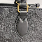 Louis Vuitton Handbag Monogram Empreinte On The Go PM Noir 2-Way — view 7