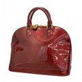 Louis Vuitton Handbag Vernis Alma PM Rouge Fauvist