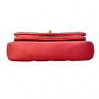 Chanel Handbag Quilted Leather Red Champagne Gold 2-Way — view 3