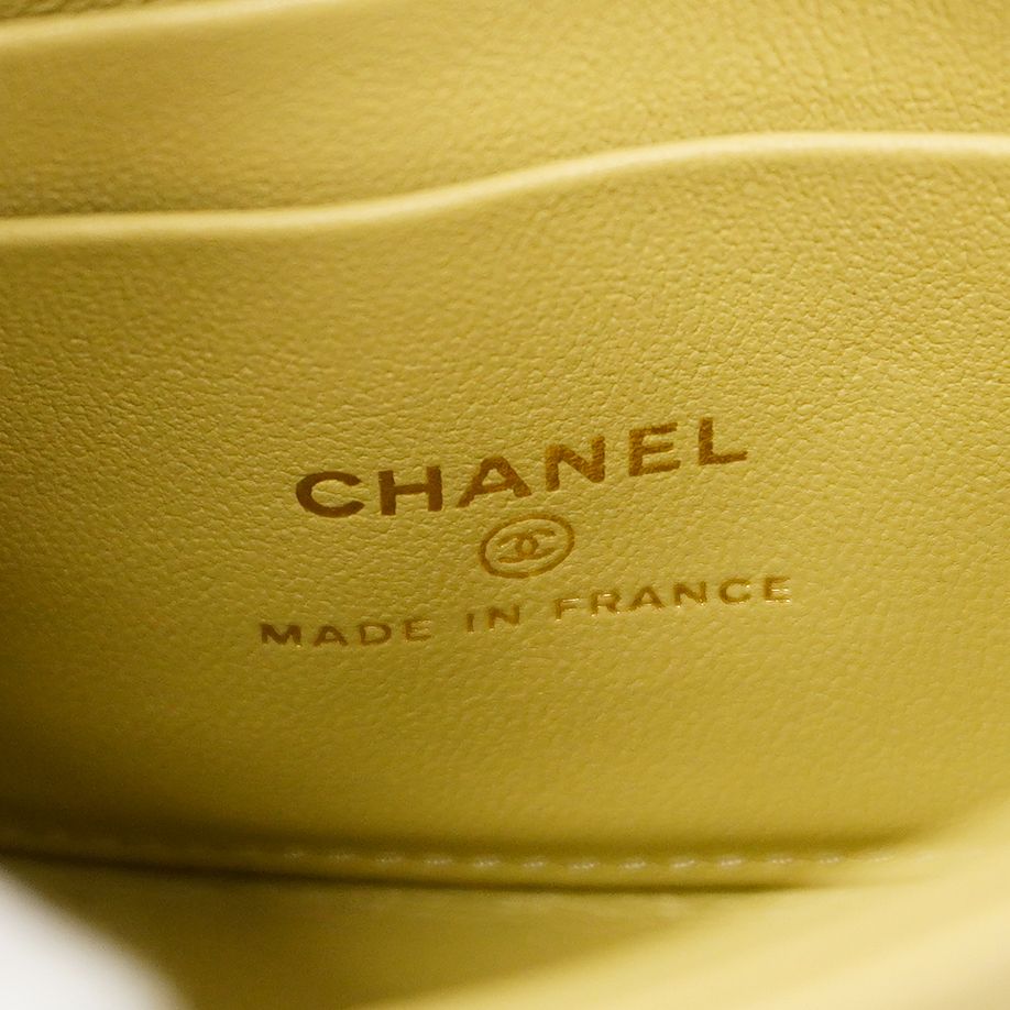Chanel Handbag Quilted Lambskin Beige Champagne Gold 2-Way — view 5