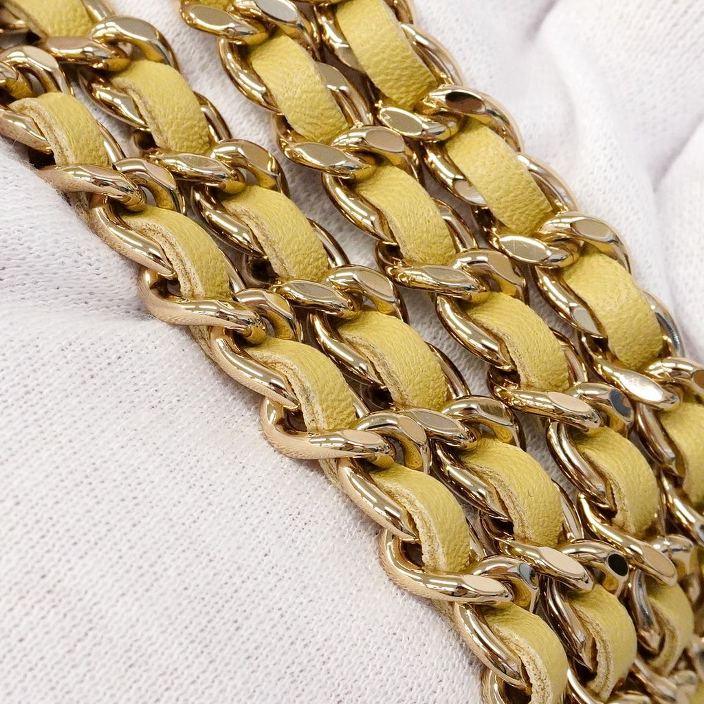 Chanel Handbag Quilted Lambskin Beige Champagne Gold 2-Way — view 7