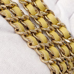 Chanel Handbag Quilted Lambskin Beige Champagne Gold 2-Way — view 7