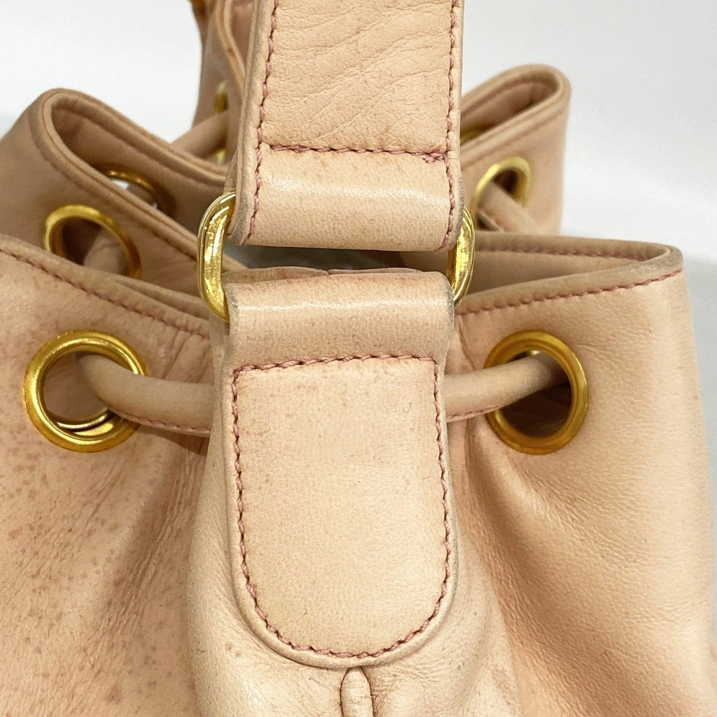 Chanel Shoulder Bag Lambskin Pink Gold — view 9