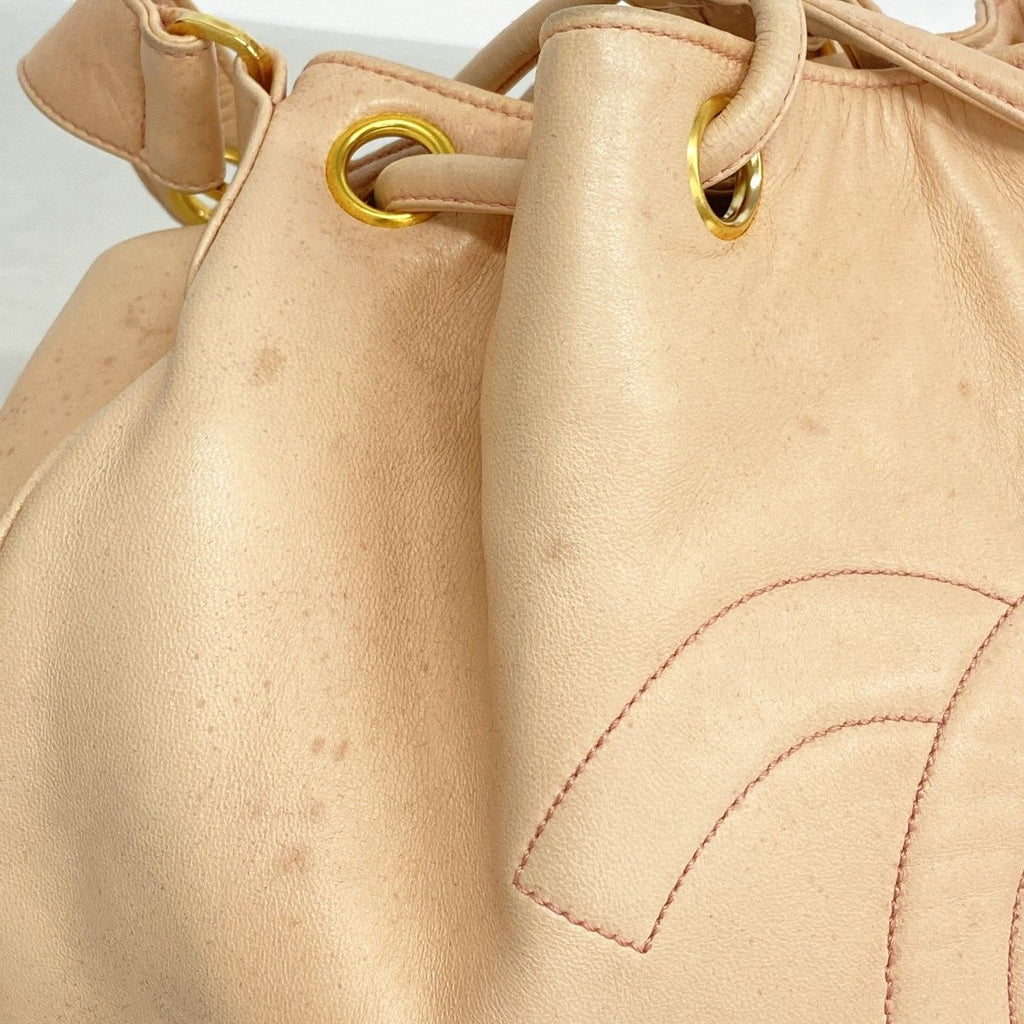 Chanel Shoulder Bag Lambskin Pink Gold — view 7