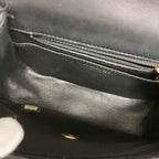 Chanel Pochette Stitch Lambskin Black Gold Handbag — view 4