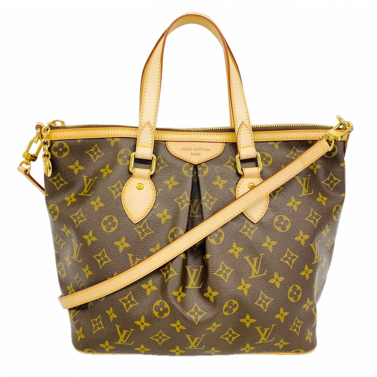 Louis Vuitton Handbag Monogram Palermo PM Brown 2-Way