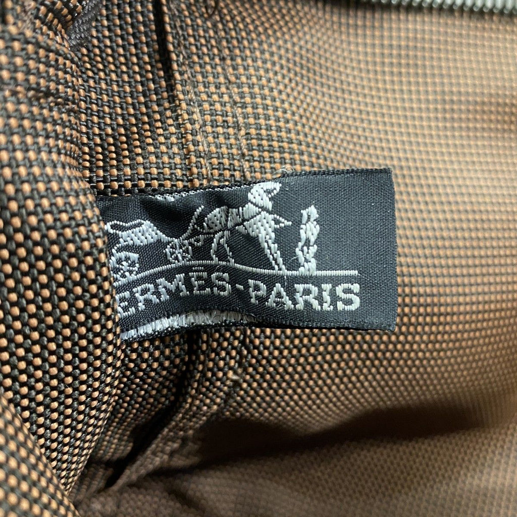 Hermes Tote Her Line PM Canvas Brown Silver — view 5