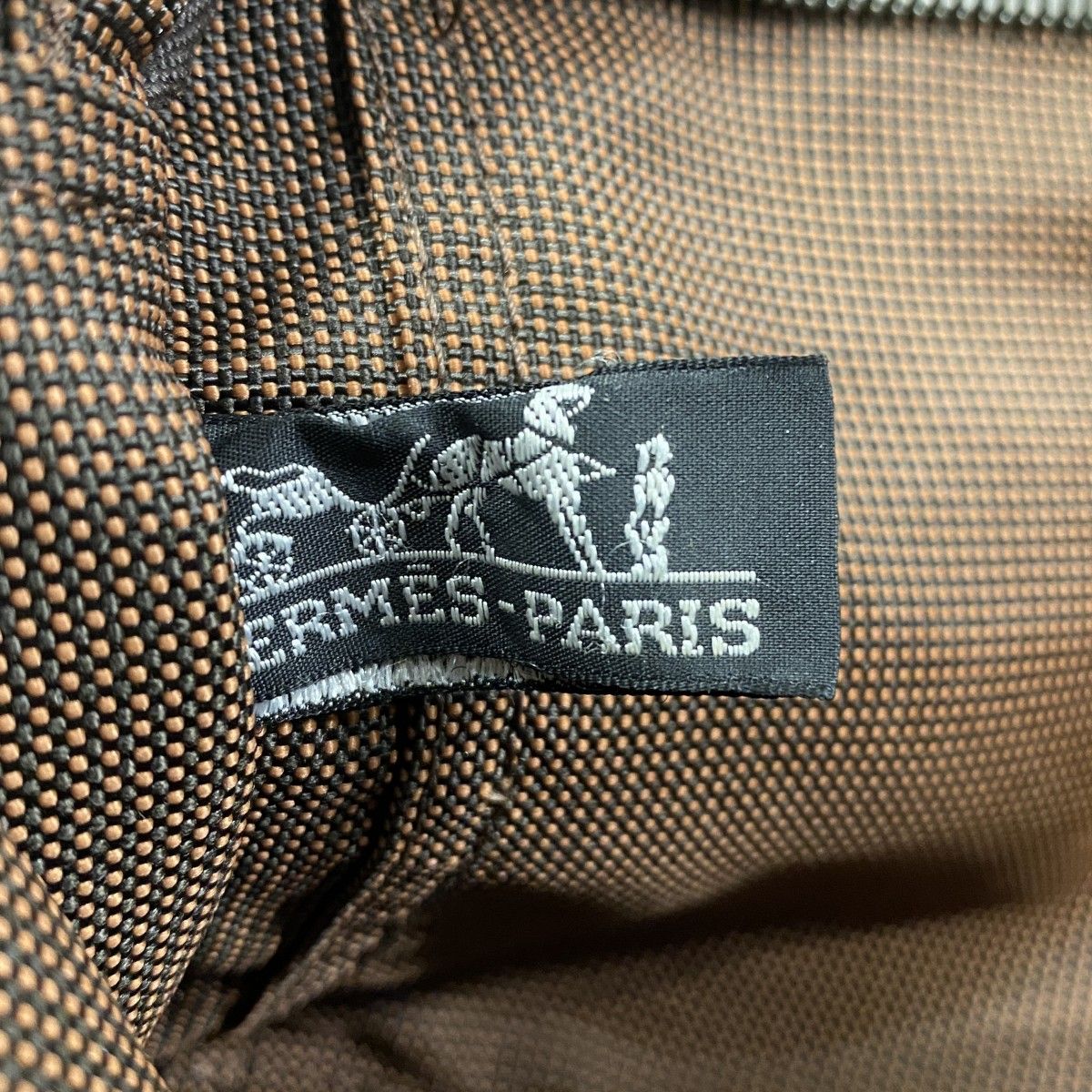 Hermes Tote Her Line PM Canvas Brown Silver — view 5