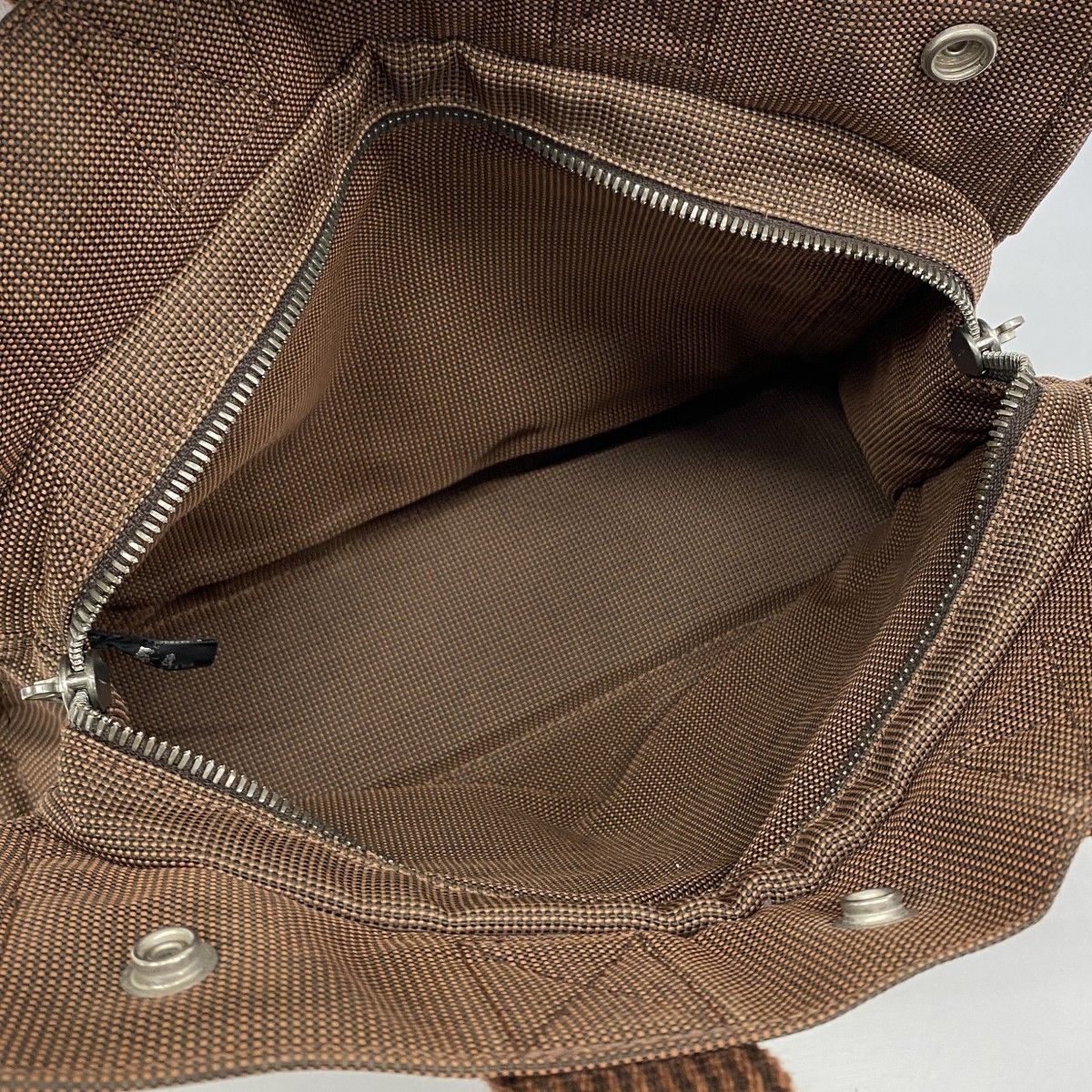 Hermes Tote Her Line PM Canvas Brown Silver — view 4