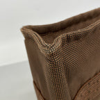 Hermes Tote Her Line PM Canvas Brown Silver — view 6