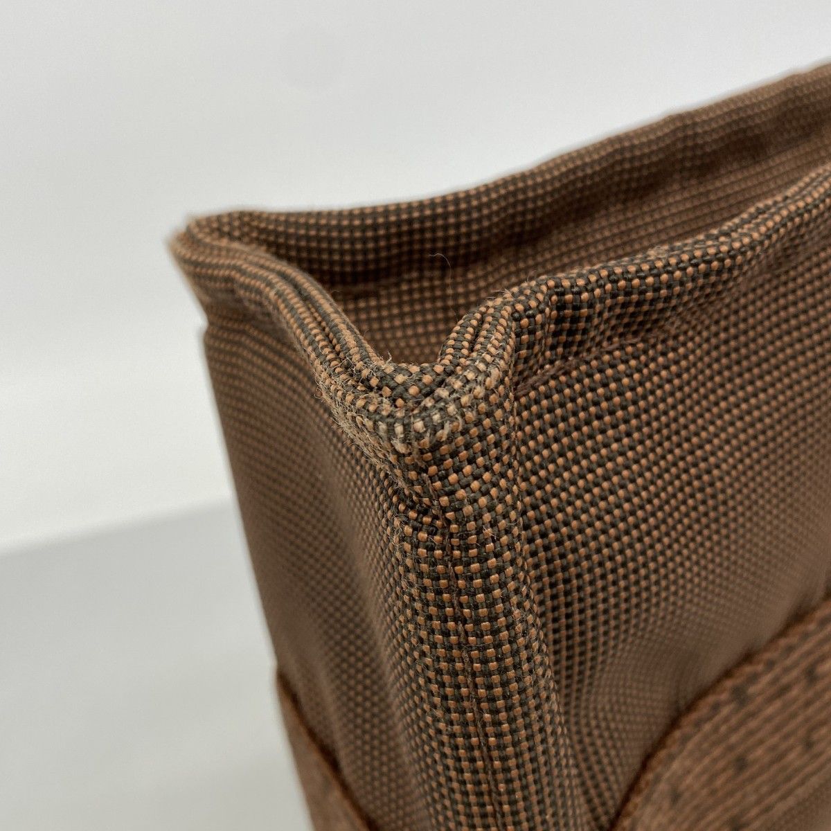 Hermes Tote Her Line PM Canvas Brown Silver — view 6