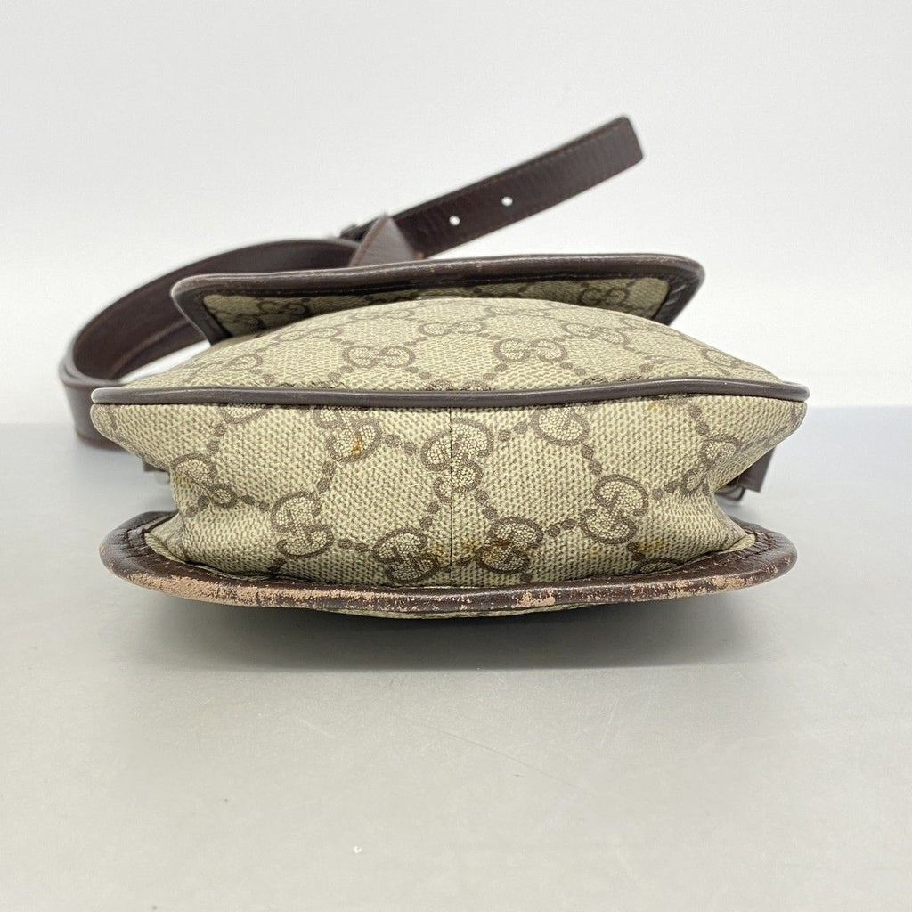 Gucci Shoulder Bag GG Supreme Beige Brown Silver — view 3