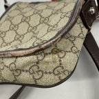 Gucci Shoulder Bag GG Supreme Beige Brown Silver — view 6