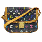 Louis Vuitton Shoulder Bag Monogram Multicolor Sologne Noir