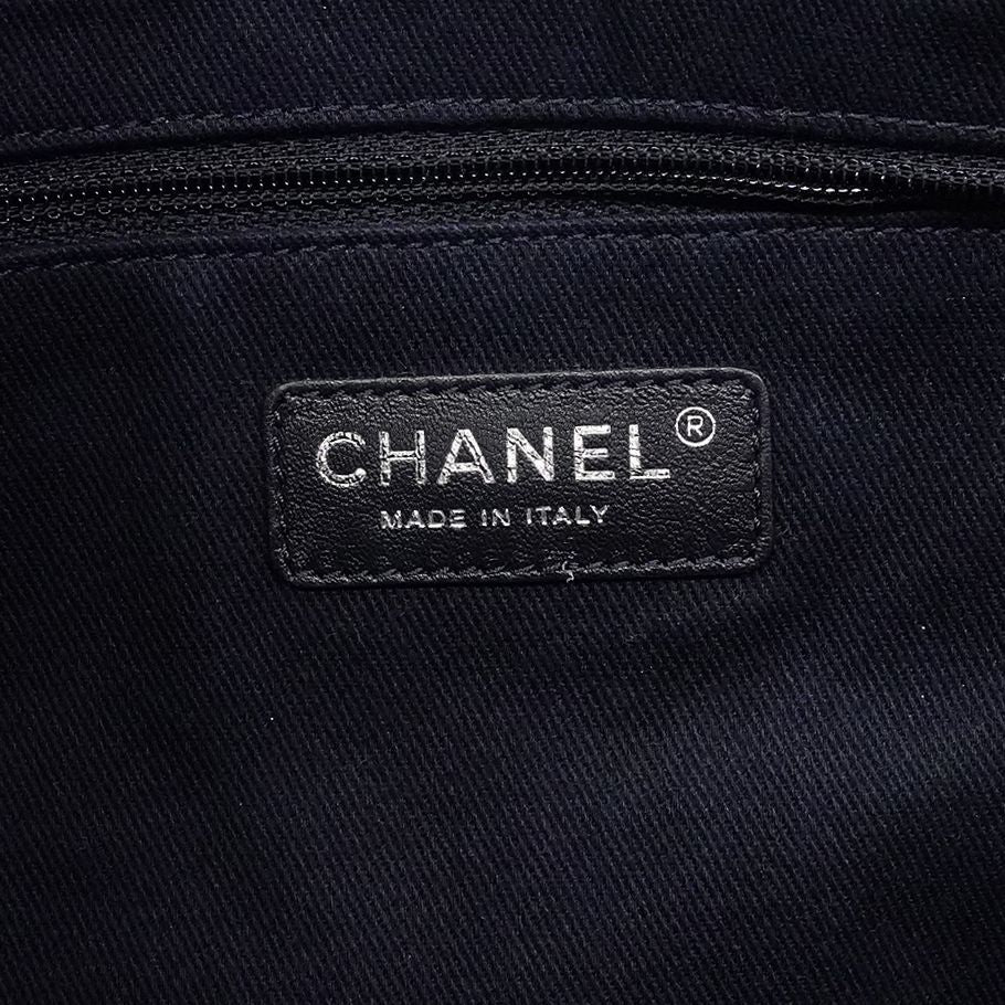 Chanel Tote Denim Navy Silver 2-Way — view 5