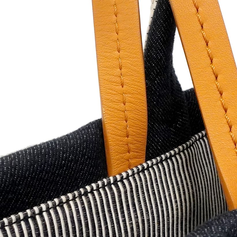 Chanel Tote Denim Navy Silver 2-Way — view 9