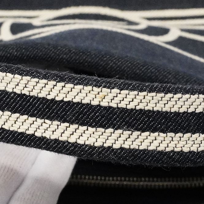 Chanel Tote Denim Navy Silver 2-Way — view 7