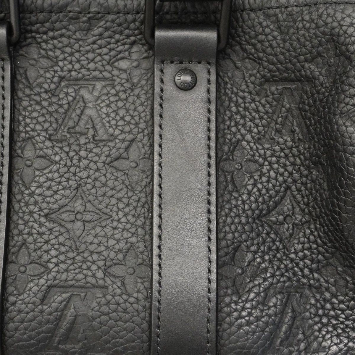Louis Vuitton Handbag Monogram Taurillon Keepall Bandouliere 25 Black 2-Way — view 8