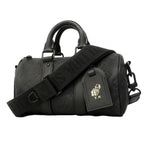 Louis Vuitton Handbag Monogram Taurillon Keepall Bandouliere 25 Black 2-Way