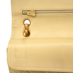 Chanel Shoulder Bag Quilted Lambskin Ivory Gold — view 9