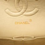 Chanel Shoulder Bag Quilted Lambskin Ivory Gold — view 5