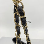 Chanel Chain Tote Quilted Caviar Leather Black Gold — view 8