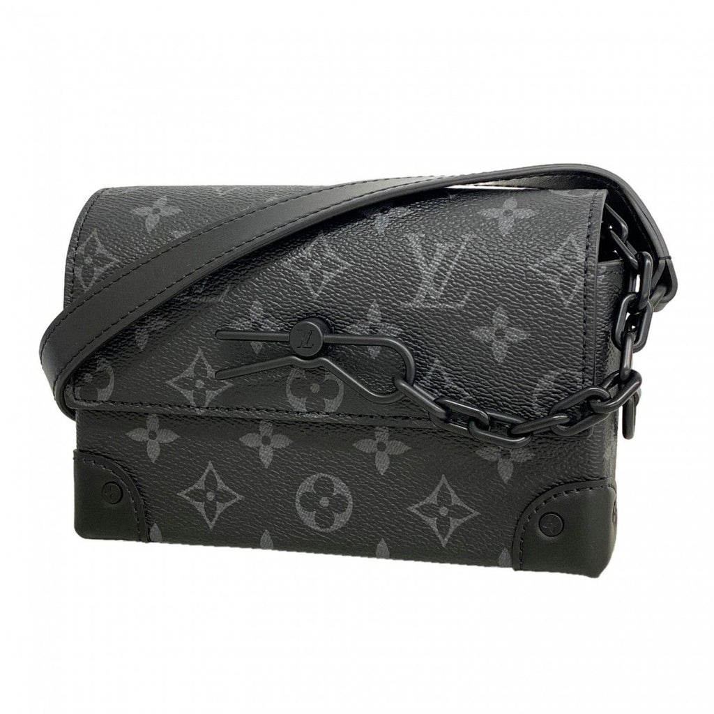 Louis Vuitton Shoulder Bag Monogram Eclipse Steamer Wearable Wallet Black